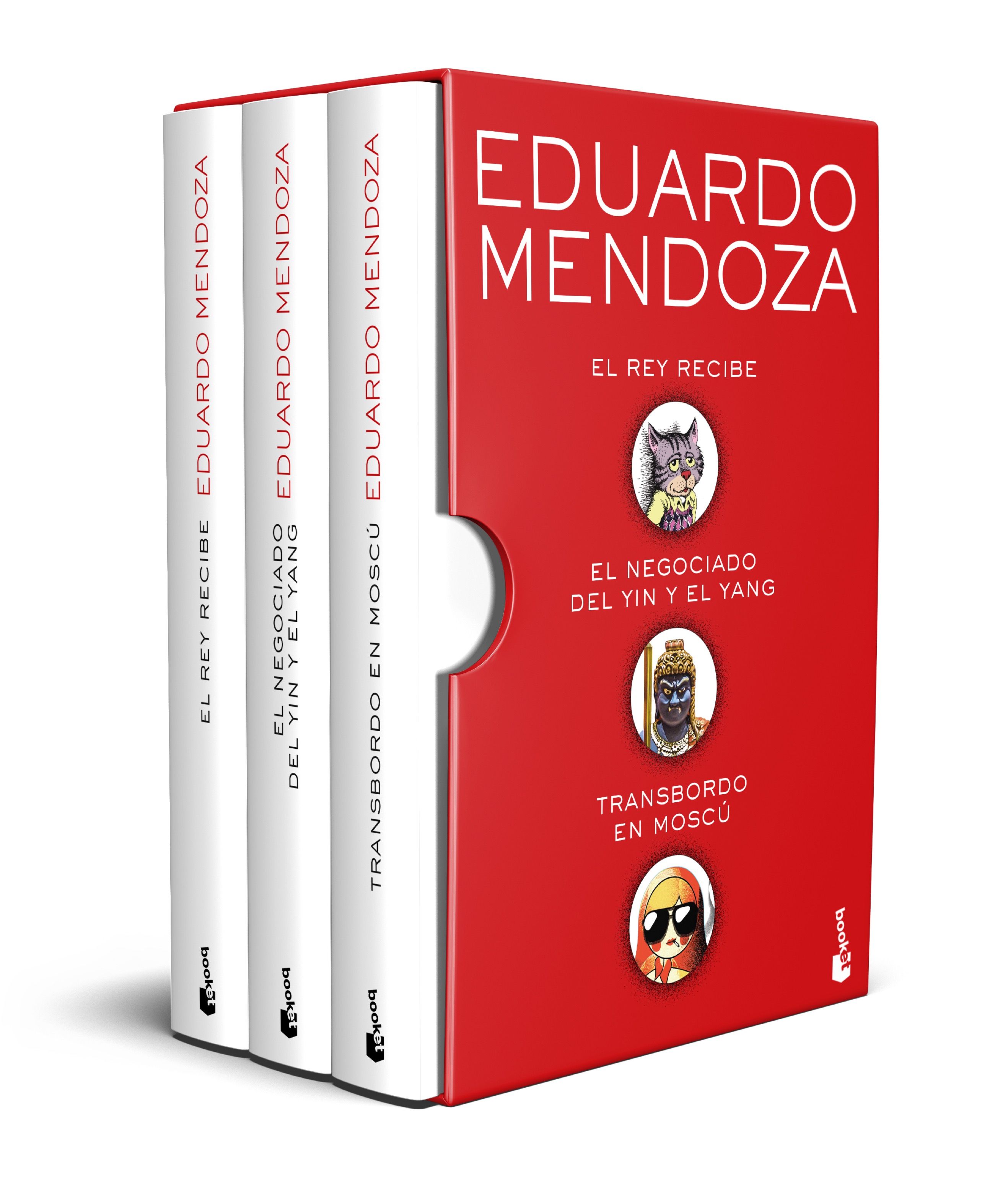 Estuche Eduardo Mendoza. El rey recibe · El negociado del yin y el yang · Transbordo en Moscú