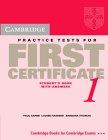 Cambridge Practice Tests for First Certificate 1. Self-Study edition