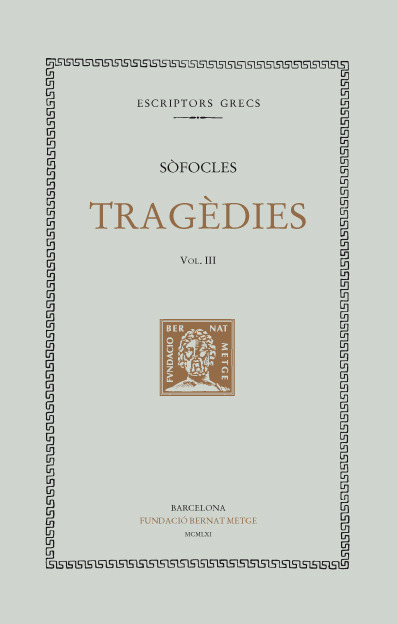 Tragèdies, vol. III: Electra. Filoctetes