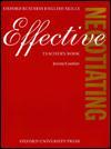 Effective negotiating. Teacher's book