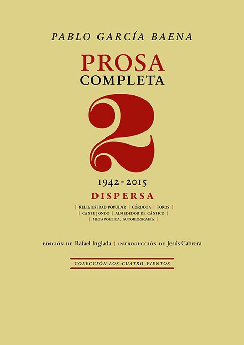 Prosa completa, 2: Dispersa (1942-2015)