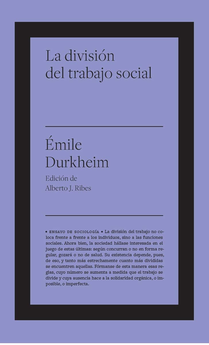 La división del trabajo social