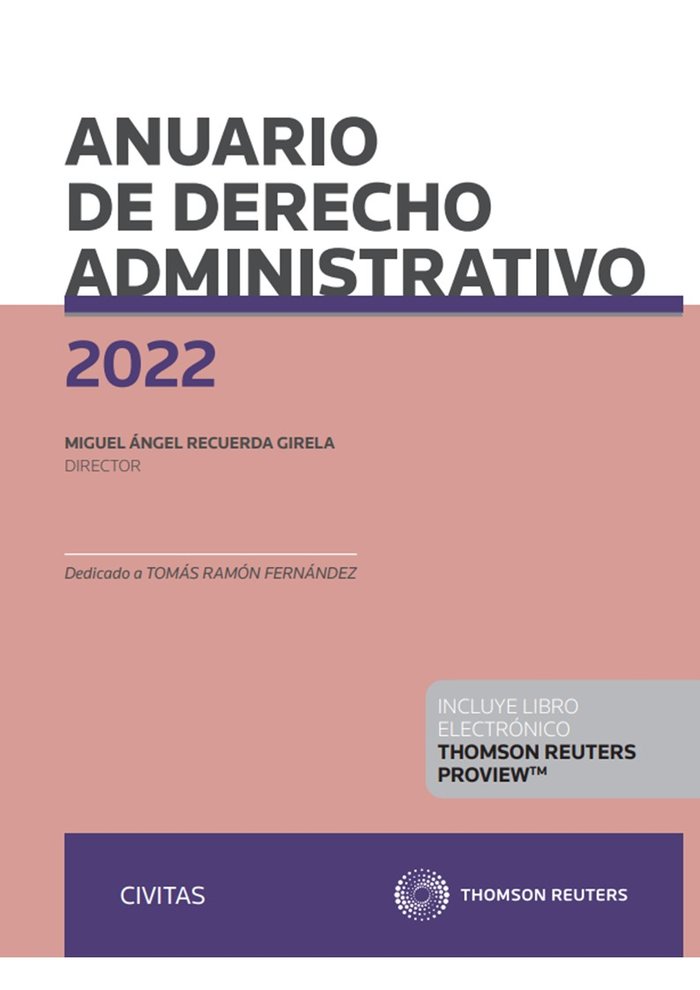 Anuario de Derecho Administrativo 2022 (Papel e-book)