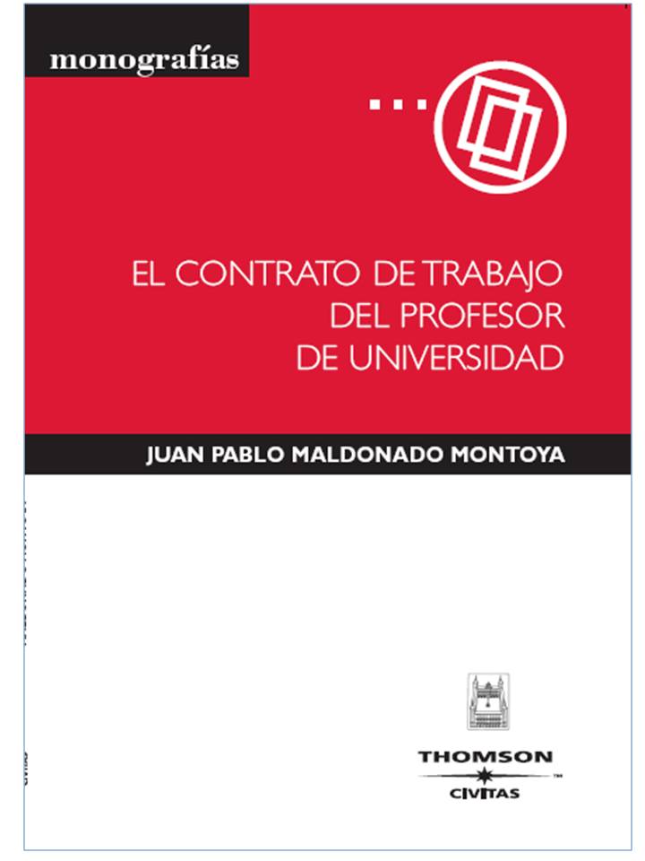 El contrato de trabajo del profesor de universidad