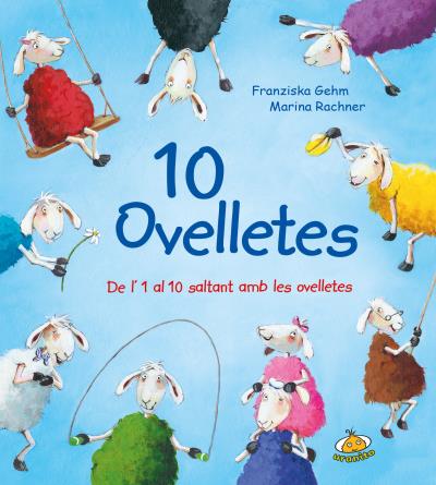 10 ovelletes. De l'1 al 10 saltant amb les ovelletes