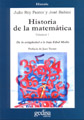 Historia de la matemática. volúmen 1. (De la antigüedad a la baja Edad Media)