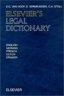 Elsevier's legal dictionary : English-German-French-Dutch-Spanish