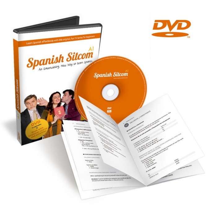 Spanish Sitcom A1. DVD + Libro de gramática y actividades. Una manera diferente de aprender