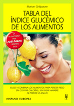 Tabla del índice glucémico de los alimentos