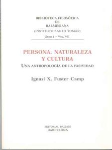 Persona, naturaleza y cultura: una antropología de la pasividad