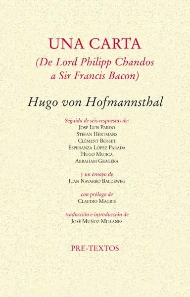 Una carta (De Lord Philipp Chandos a Sir Francis Bacon)