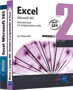 Excel Microsoft 365 - Pack de 2 libros: Aprender Excel y la programación en VBA