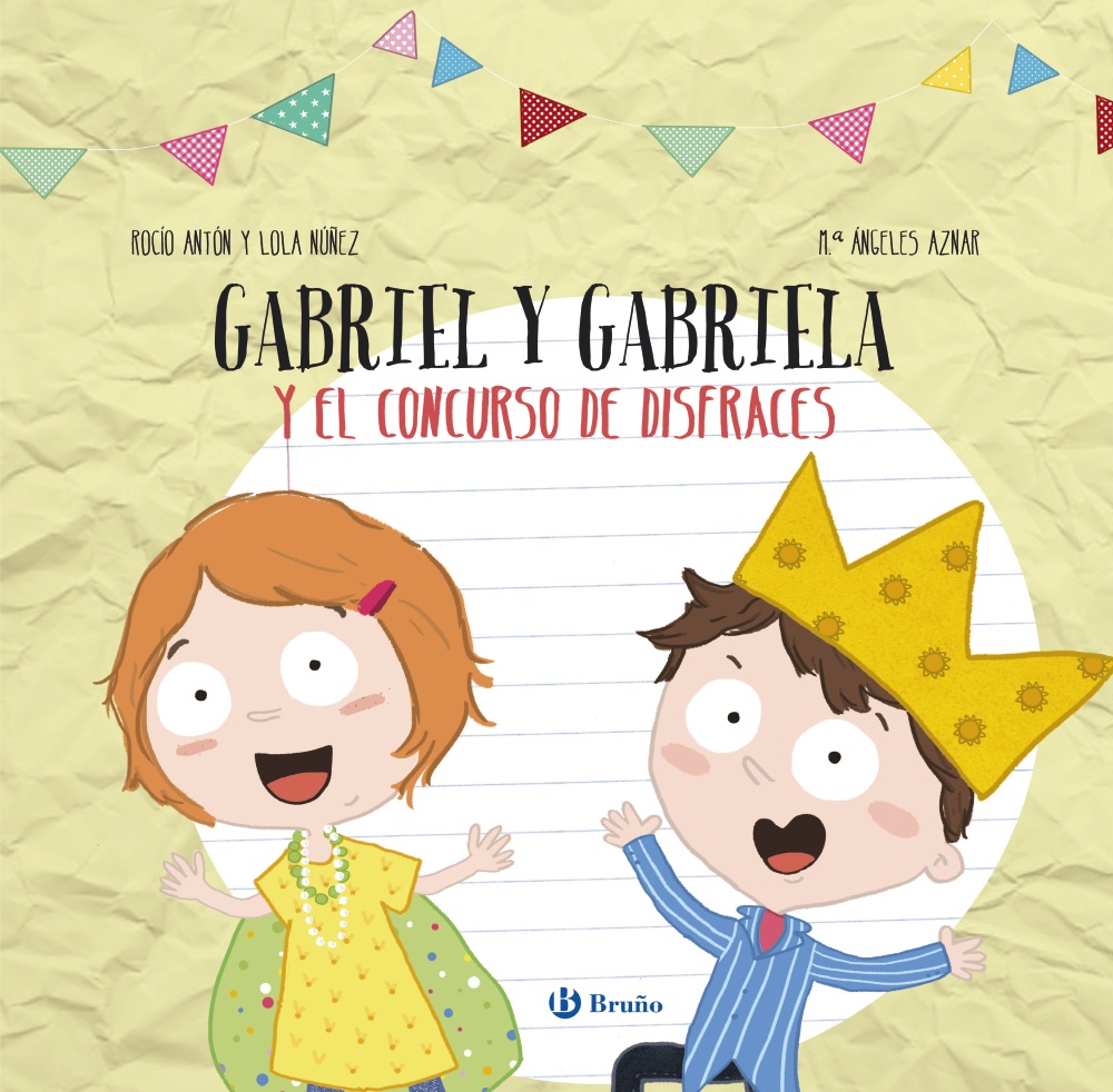 Diseña tu libro con recortables. Gabriel y Gabriela y el concurso de disfraces