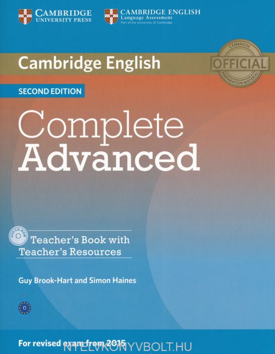 Complete Advanced (Second Edition) Teacher's Book with Resource CD-ROM