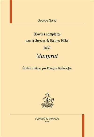 Mauprat (Oeuvres complètes, 1837)