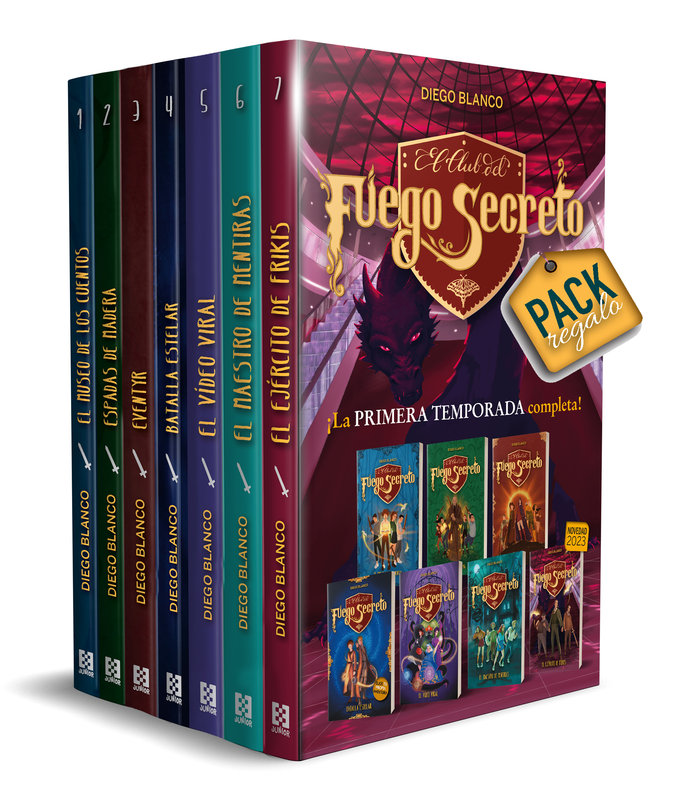 EL CLUB DEL FUEGO SECRETO PACK 7 LIBROS