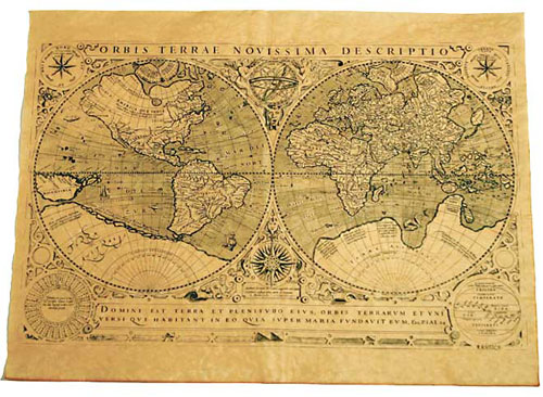 Mapa Antica El Mundo 1602