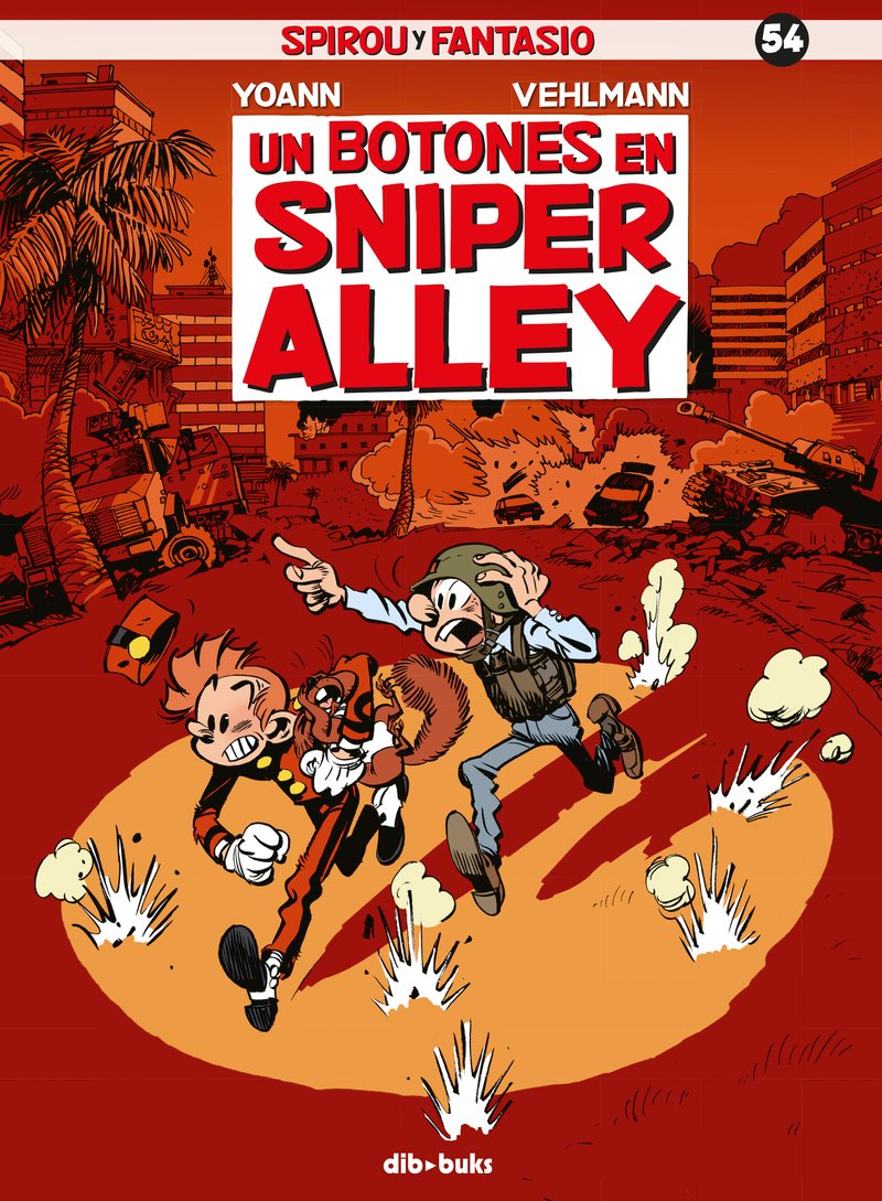 Un botones en Sniper Alley. Spirou y Fantasio