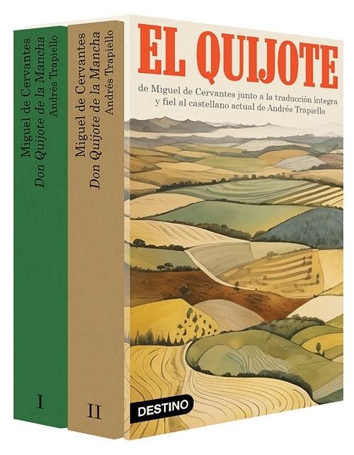 Don Quijote de la Mancha: texto original de Cervantes y traducción íntegra y fiel de Andrés Trapiello al castellano actual (Estuche)