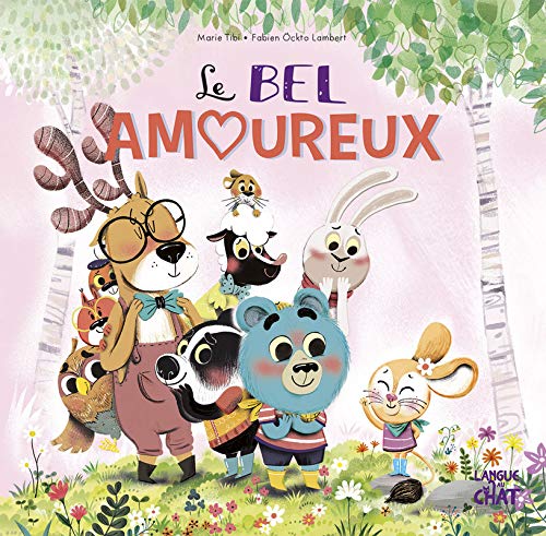 Le bel amoureaux dans le bois de coin joli