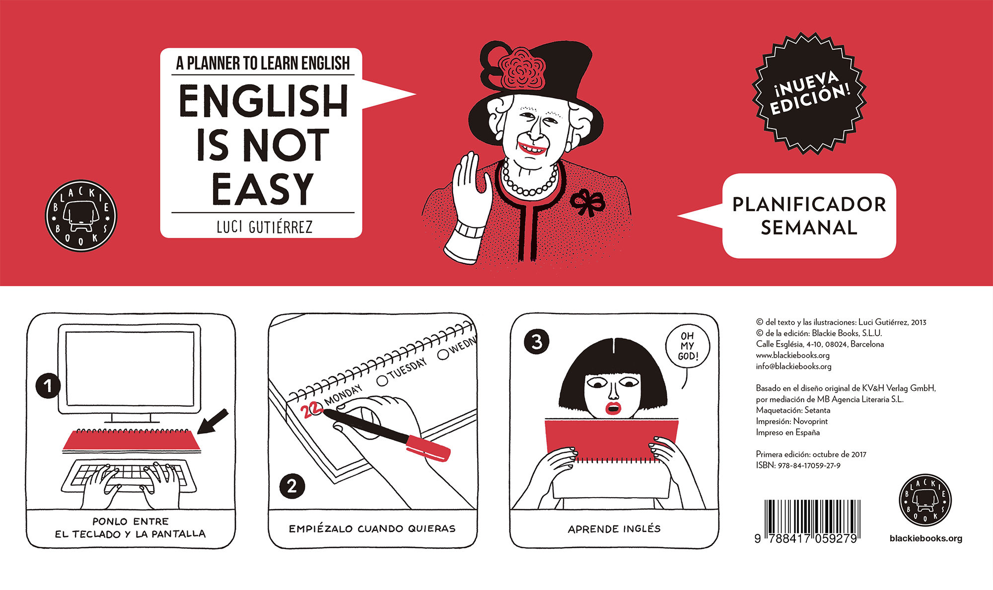 Planificador semanal English is not easy