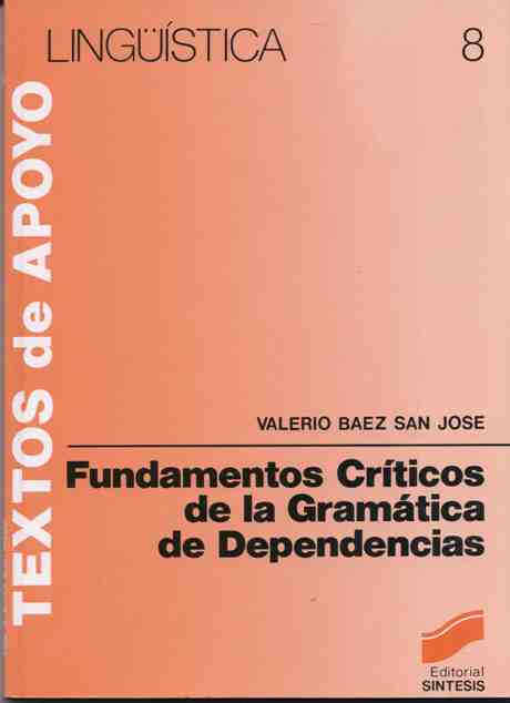 Fundamentos críticos de la gramática de dependencias