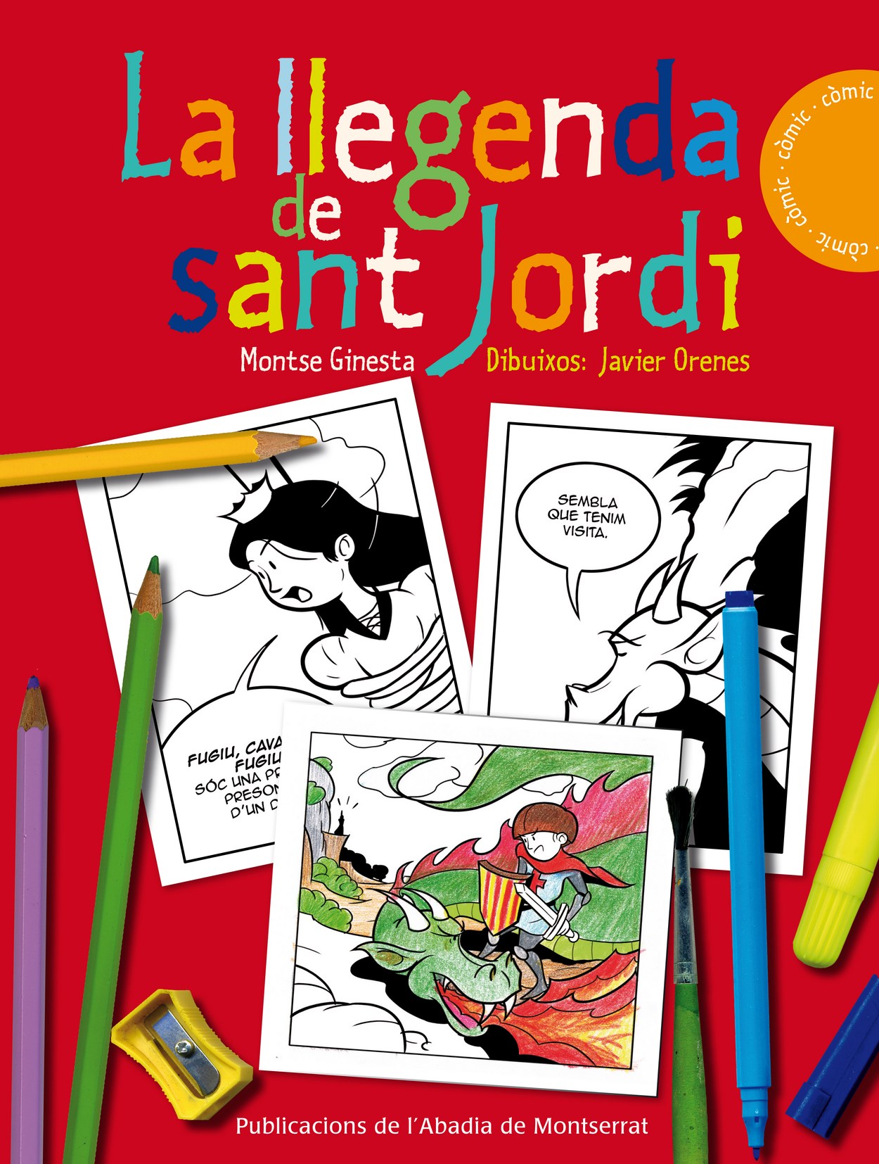 La llegenda de Sant Jordi (per pintar)