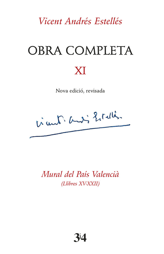 Obra completa XI Vicent Andrés Estellés