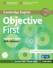 Objective First for Spanish Speakers Student's Pack with Answers (Student's Book with CD-ROM, Workbook with Audio CD) 4th Edition