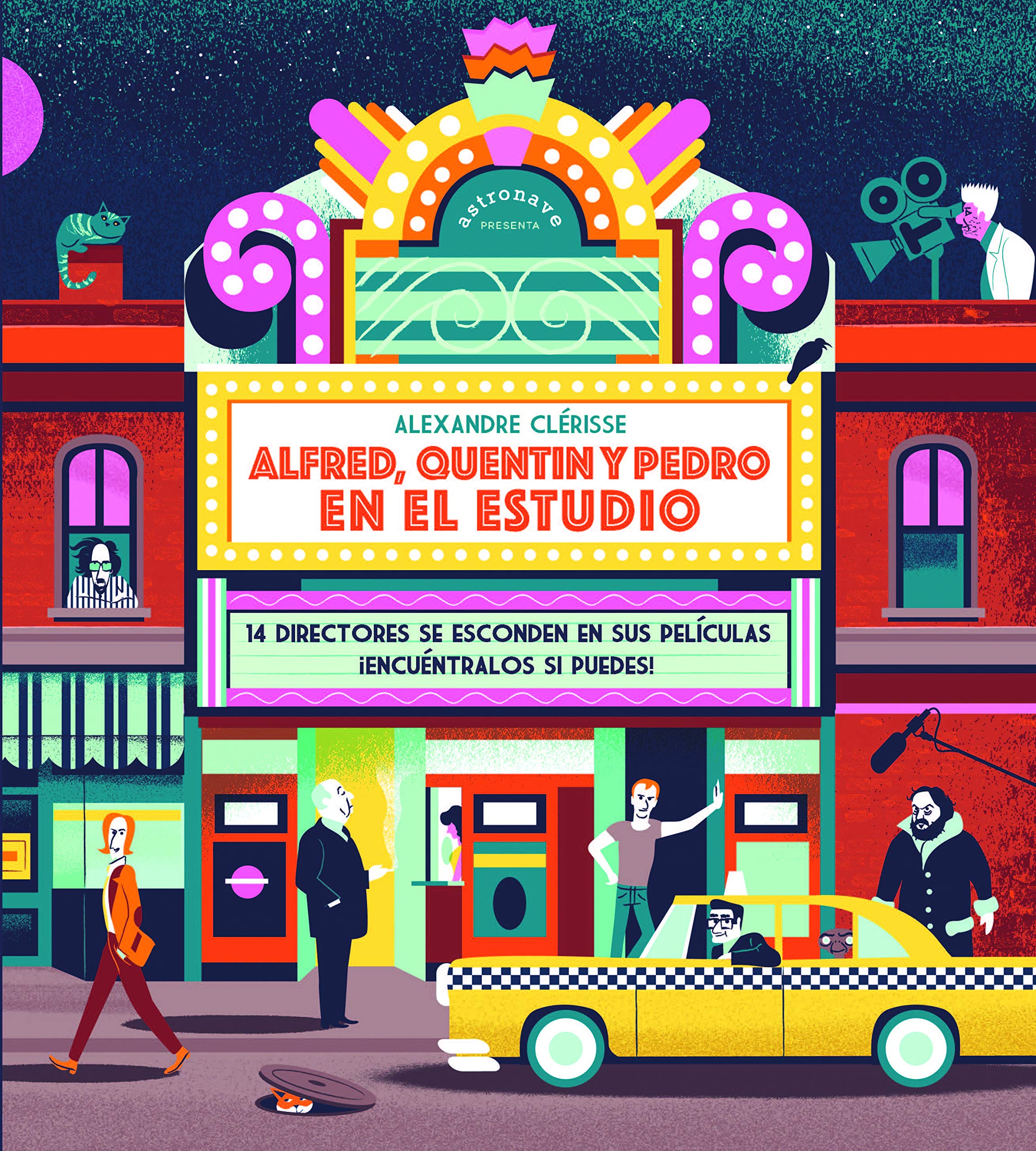 Alfred, Quentin y Pedro en el estudio (14 directores se esconden en sus películas, encuéntralos si puedes!)