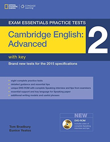 Exam Essentials CAE Cambridge English Advanced Practice Tests 2 with key and DVD-ROM