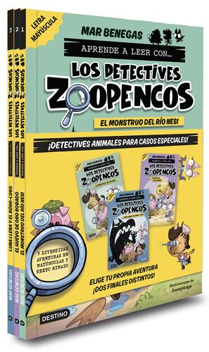 Pack Aprende a leer con...¡Los Detectives Zoopencos! 1-3.