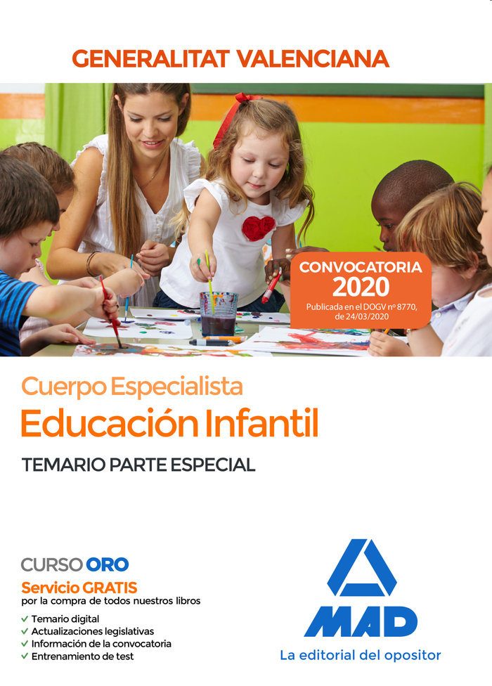 Cuerpo Especialista en Educación Infantil de la Administración de la Generalitat Valenciana. Temario