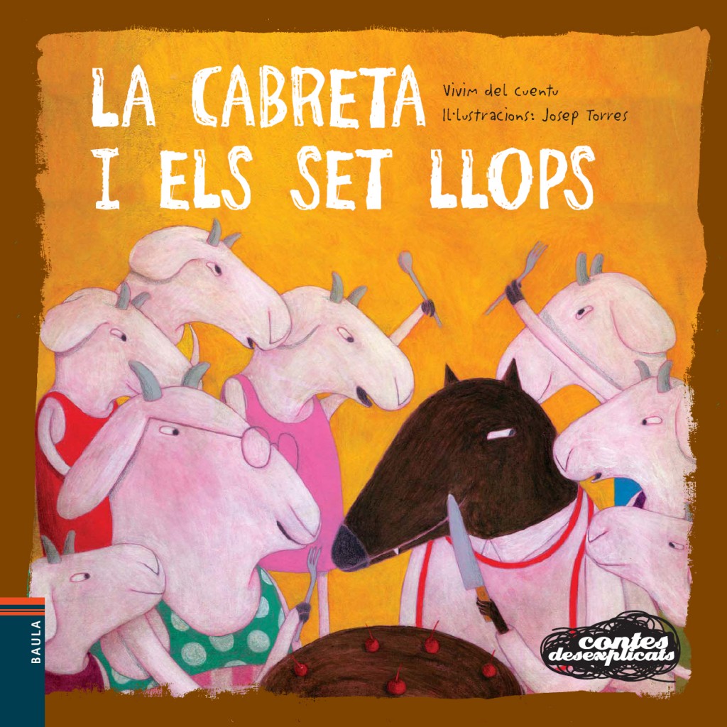 La cabreta i els set llops (lletra lligada)