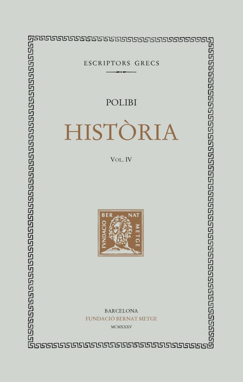 Història. Vol IV. (Trad de Antoni Ramon i Arrufat)