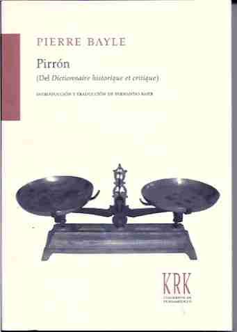 Pirrón (Del Dictionnaire historique et critique)