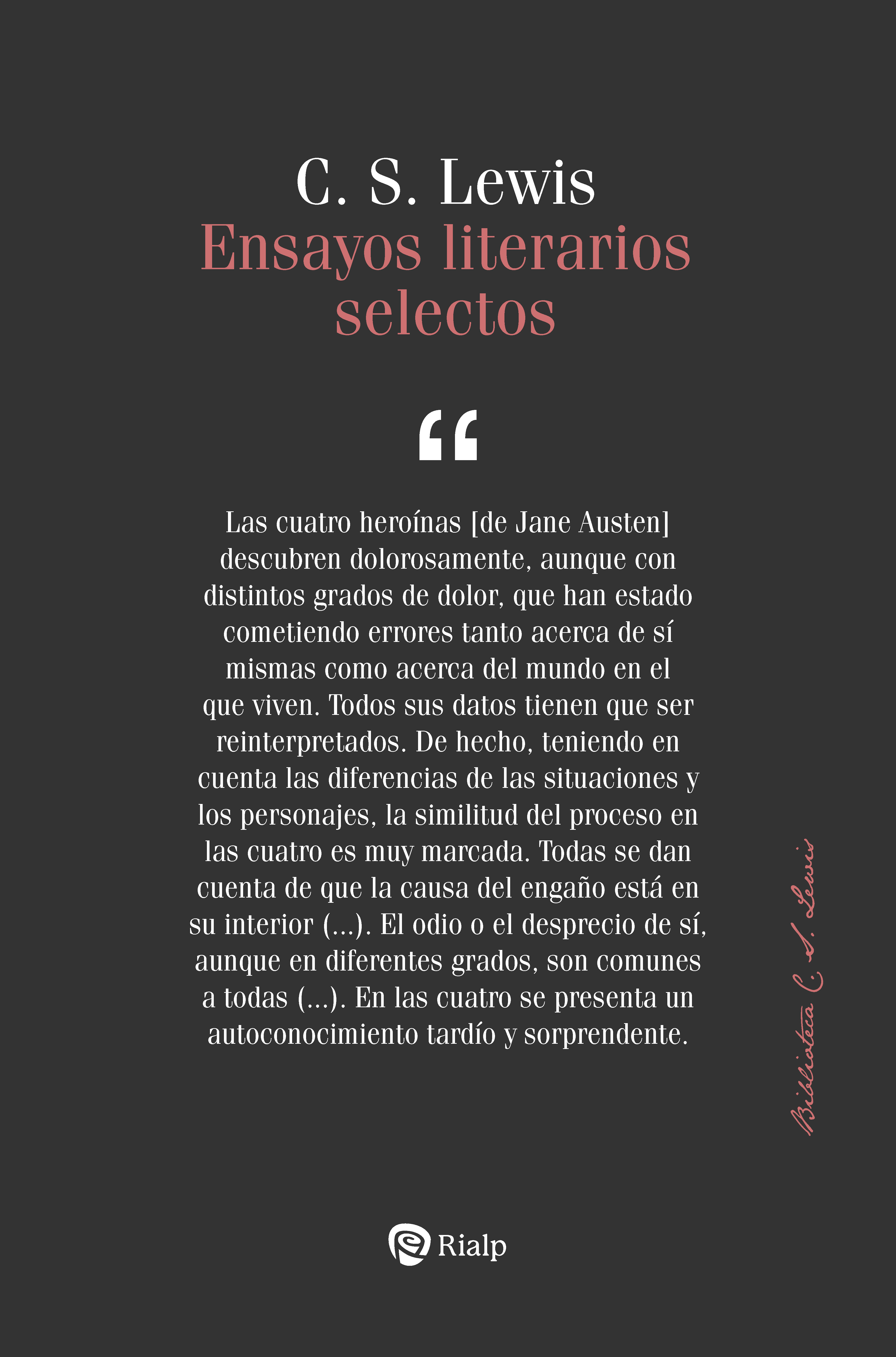 Ensayos literarios selectos (Prefacio y edición de Walter Hooper)