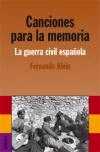 Canciones para la memoria. La guerra civil española