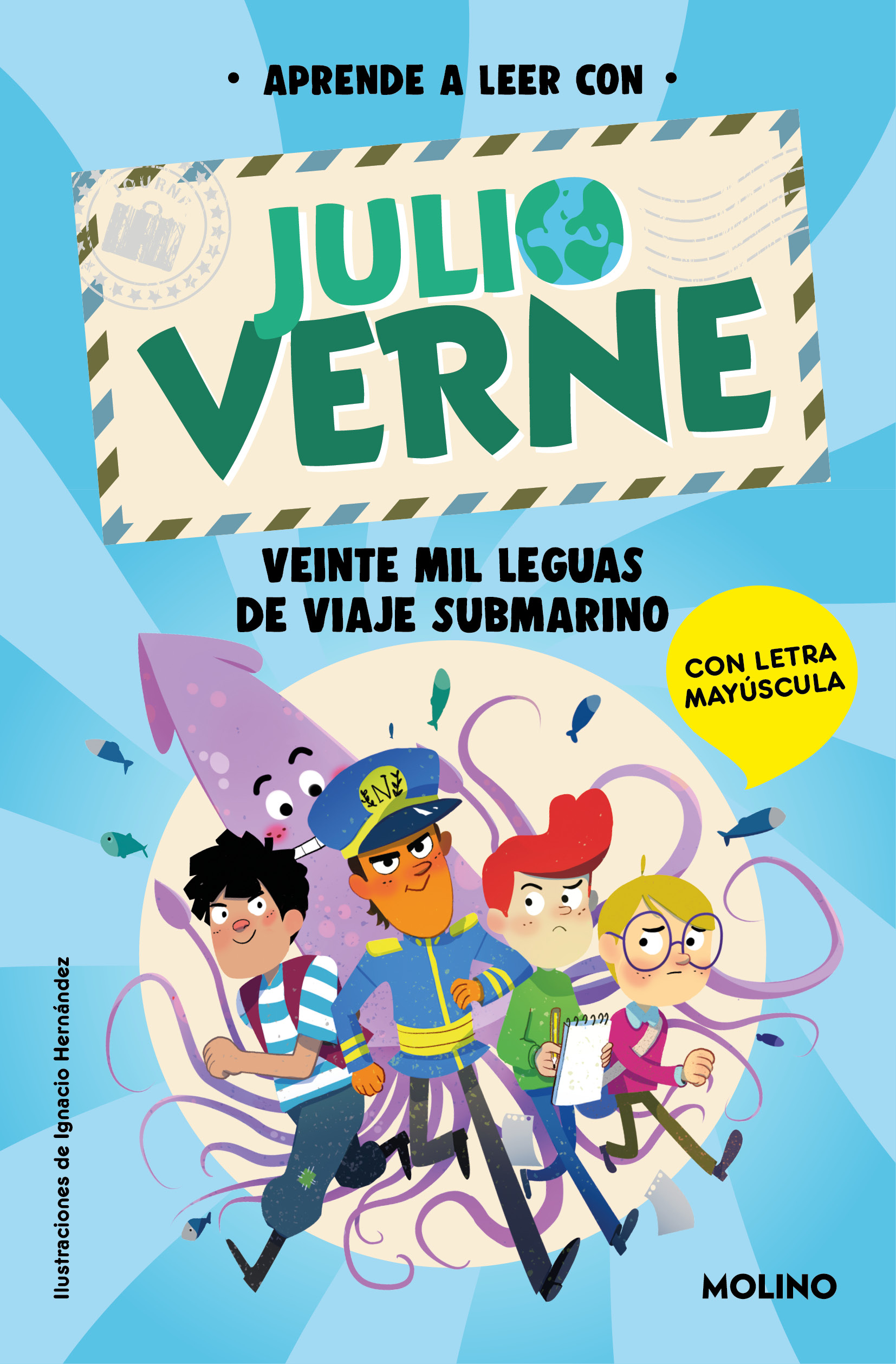 Aprende a leer con Julio Verne 3 - Veinte mil leguas de viaje submarino.