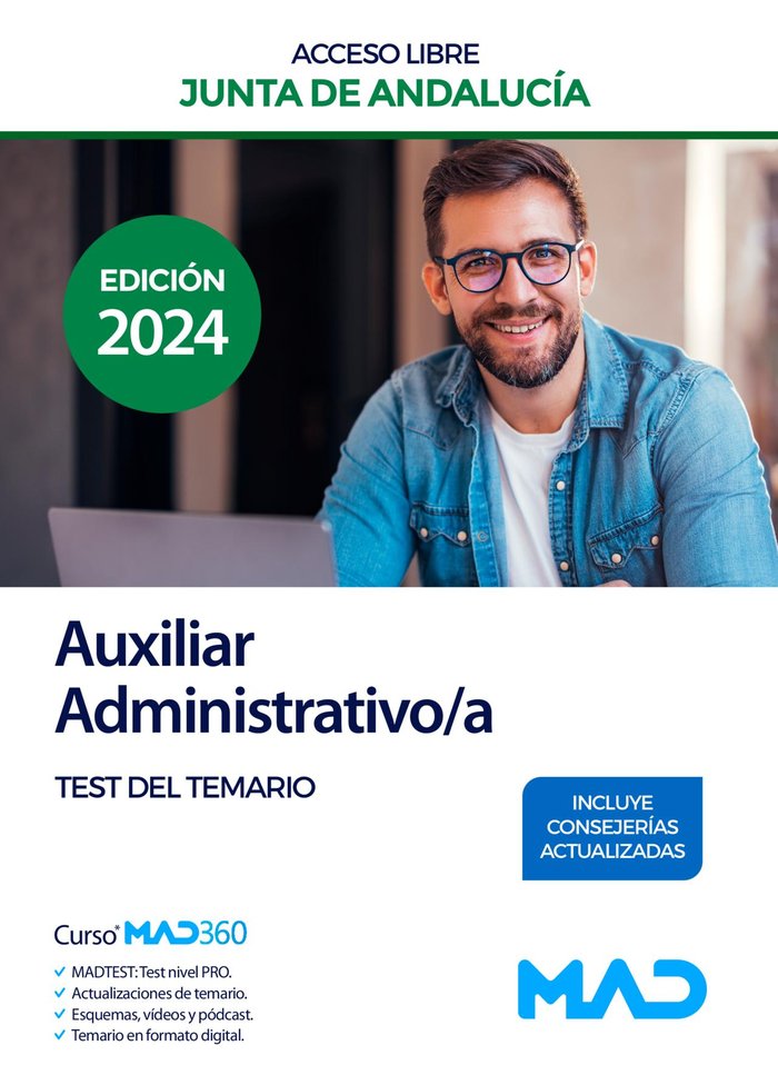 AUXILIAR ADMINISTRATIVO/A ACCESO LIBRE TEST JUNTA ANDALUCIA