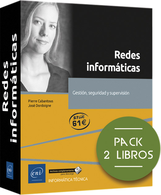 Redes informáticas. Pack de 2 libros: Gestión, seguridad y supervisión