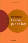 Gracias por no leer