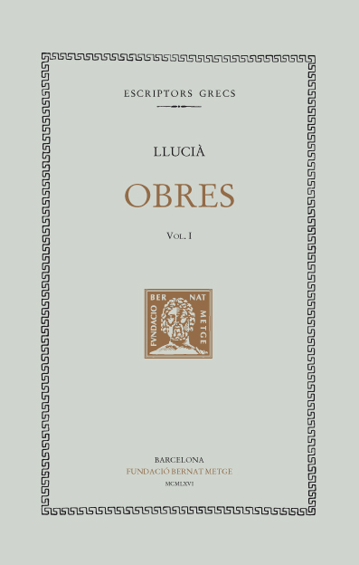 Obres, vol. I: Diàlegs dels déus. Diàlegs marins