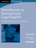 Introduction to International Legal English, Teacher's Book