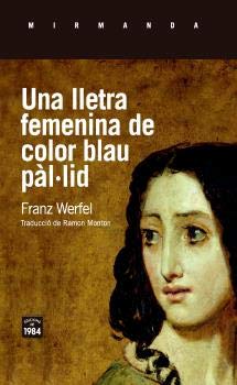 Una lletra femenina de color blau pàl·lid