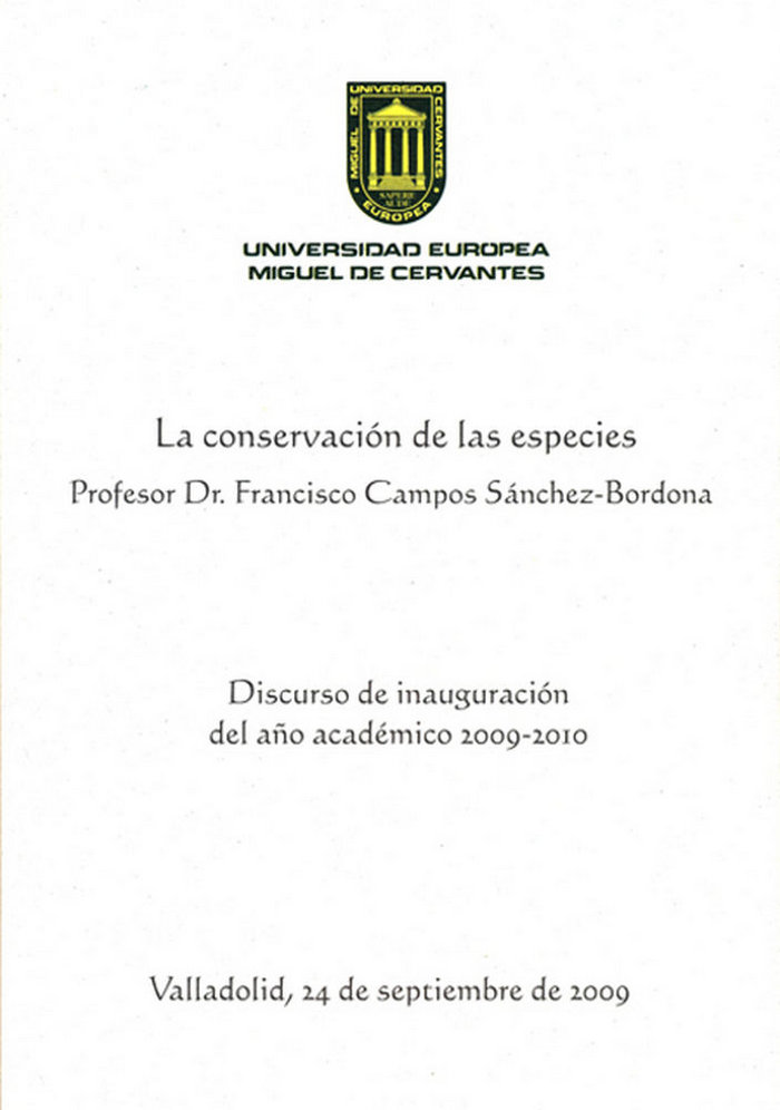 La conservación de las especies