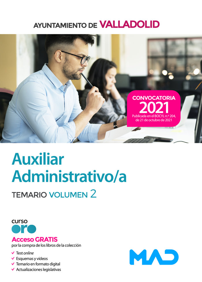 Auxiliar Administrativo del Ayuntamiento de Valladolid. Temario volumen 2