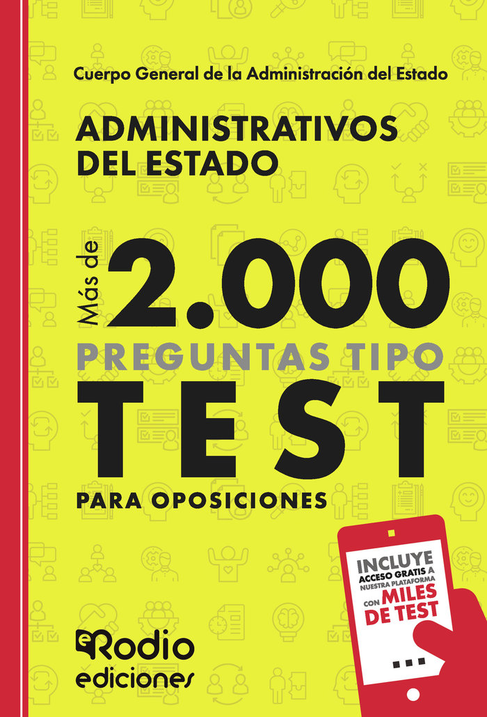 ADMINISTRATIVO ESTADO MAS DE 2.000 PREGUNTAS TIPO TEST