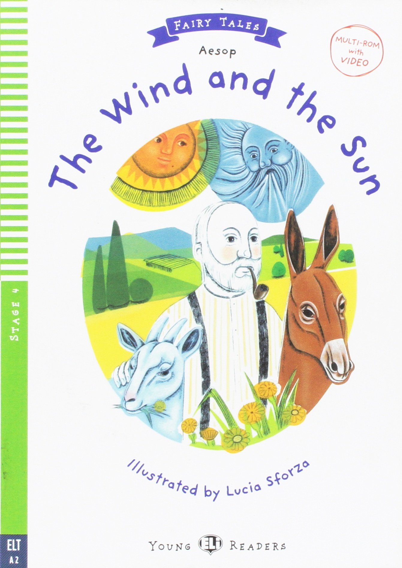 Young ELI Readers - The wind and the sun + Multi-ROM - Stage 4 - A2 Flyers