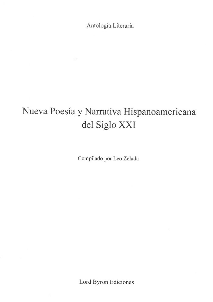 Nueva Poesía y Narrativa Hispanoamericana del Siglo XXI